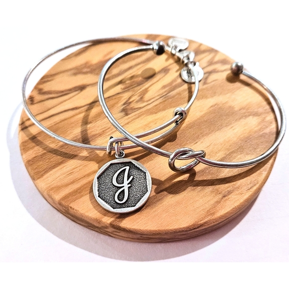 Alex and Ani Jewelry - Alex and Ani J initial and knot